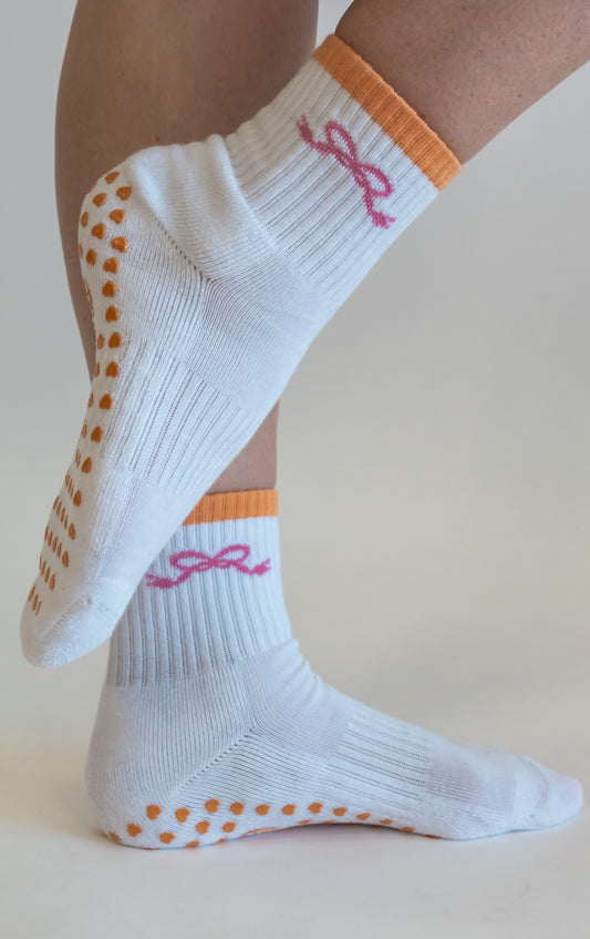 Just Peachy Grip Socks