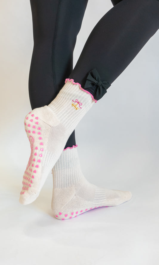 The Crown Bowie Grip Socks