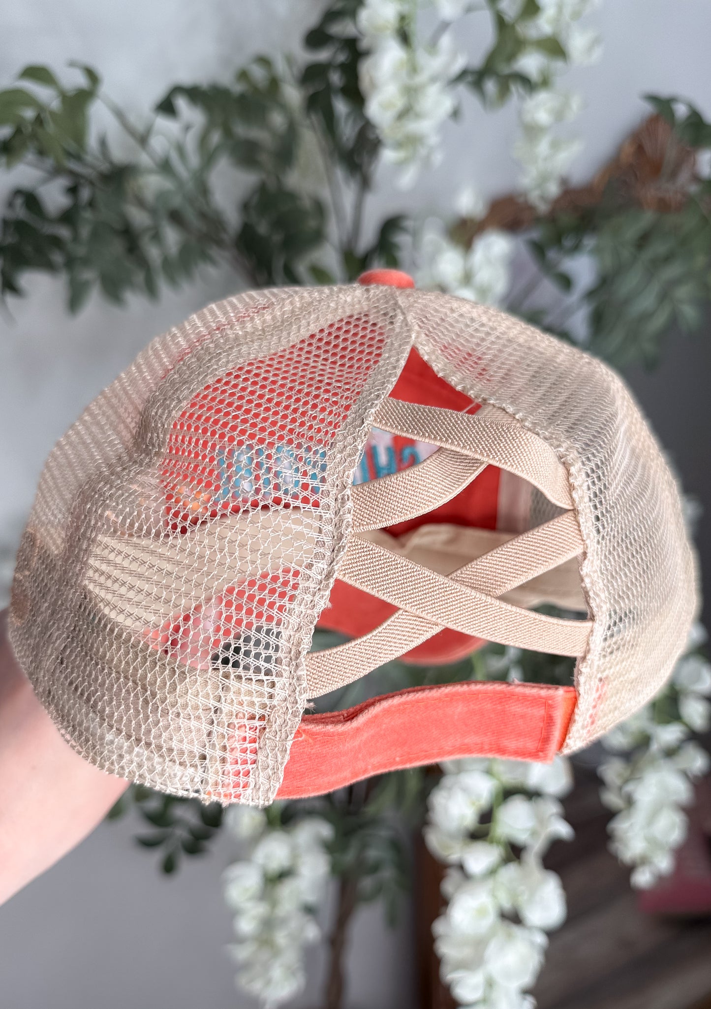 high ponytail corset hat
